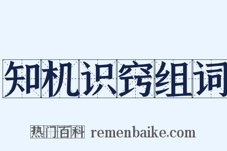 知机识窍组词是什么意思的图片